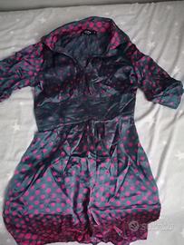 vestito a pois in seta - Adele fado