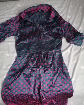 vestito a pois in seta - Adele fado