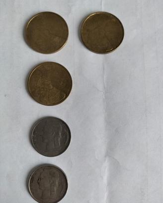 Belgio lotto 5 monete