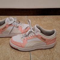 Scarpe Sneakers Puma Bianco e Rosa