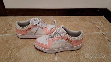 Scarpe Sneakers Puma Bianco e Rosa