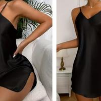 CAMICIA da NOTTE L con scollo a V