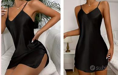 CAMICIA da NOTTE L con scollo a V