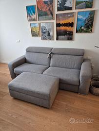 Divano letto Poltronesofa Montecchio con pouf Arredamento e