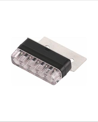 Luce targa moto led bianchi lente trasparente omol
