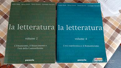 libro la letteratura volume 2 e 4
