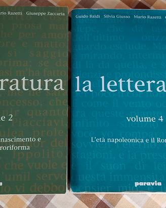 libro la letteratura volume 2 e 4