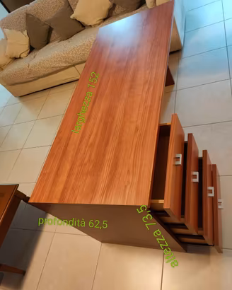 Scrivania-Comodini-Libreria