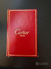 Accendino Cartier Vintage placcato oro con scatola