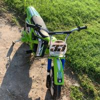 Motocross elettrica a batteria Kawasaki bambini