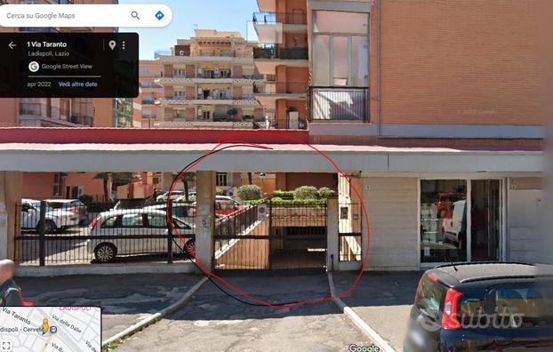 Posto auto coperto Ladispoli stazione