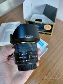 samyang 14mm f2,8 pentax full new 