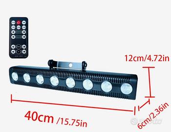 barre led rgbw dmx e telecomando 