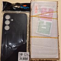 samsung s24 cover con pellicola vetro