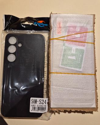 samsung s24 cover con pellicola vetro