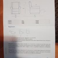 Poltrona elevabile elettrica 