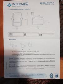 Poltrona elevabile elettrica 
