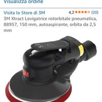 levigatrice rotorbitale 3m oscillazione 2,5 pneuma