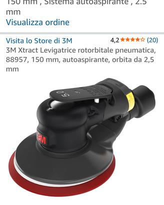 levigatrice rotorbitale 3m oscillazione 2,5 pneuma