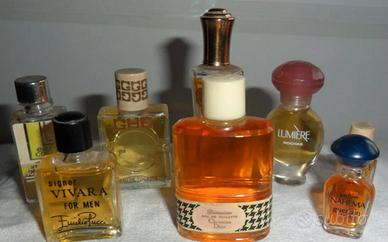 8 MINIATURE DI PROFUMO ORIGINALI anni 70/80 PIENE