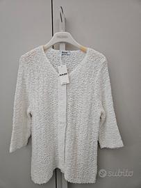 Cardigan in cotone e lino Base Milano 