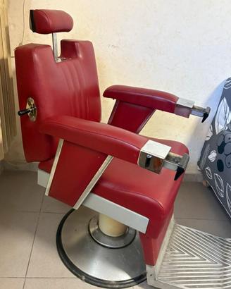 Poltrona da barbiere anni '80