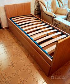 Letto singolo con estraibile 