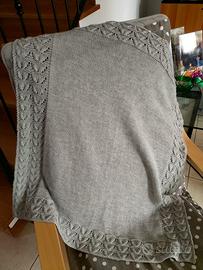 copertina neonato in lana merino