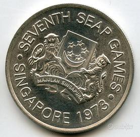 SINGAPORE ARGENTO 25,11g GIOCHI SPORT SUD EST ASIA