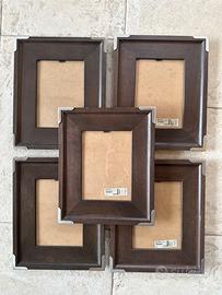 Set 5 cornici IKEA OVRABY legno e metallo