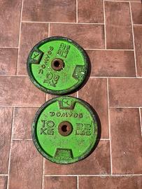 Dischi in ghisa allenamento palestra bodybuilding