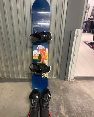 Tavola Snowboard, attacchi, scarponi BURTON