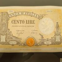 100 LIRE BARBETTI RSI 10/10/1944 SPLENDIDA