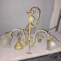 lampadario in ferro lavorato