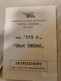 USO E MANUTENZIONE MORINI 175 CC. GT