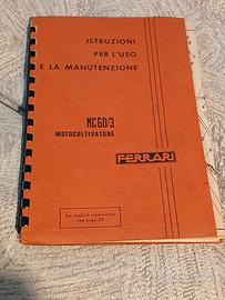 Libretto istruzioni e manutenzione Ferrari MC 60/3