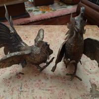 coppia galli decorativi 