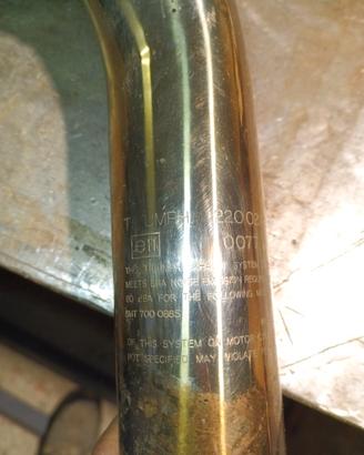 scarico originale triumph