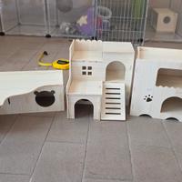 Tane/casette in legno per animali piccole dimensio