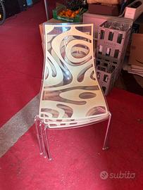 Tavolo cristalli con sedie