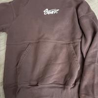 Felpa color vinaccio/ bordeaux viola pull& bear