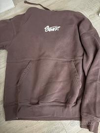 Felpa color vinaccio/ bordeaux viola pull& bear