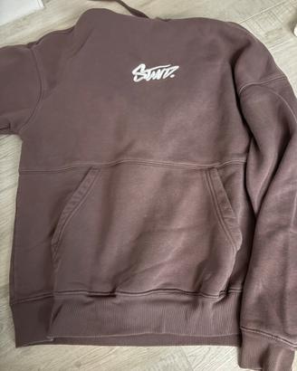 Felpa color vinaccio/ bordeaux viola pull& bear