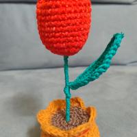 vaso tulipano uncinetto 