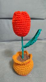 vaso tulipano uncinetto 