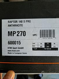 scarponi head raptor 140 s pro antracite