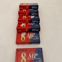 Lotto di 6 cassette Sony  MP Video 8 Pal 60