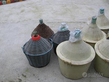 Damigiane per vino o decoupage