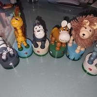 Animali in legno a pressione "Africa" small foot