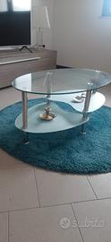 Tavolino in vetro + tappetino
